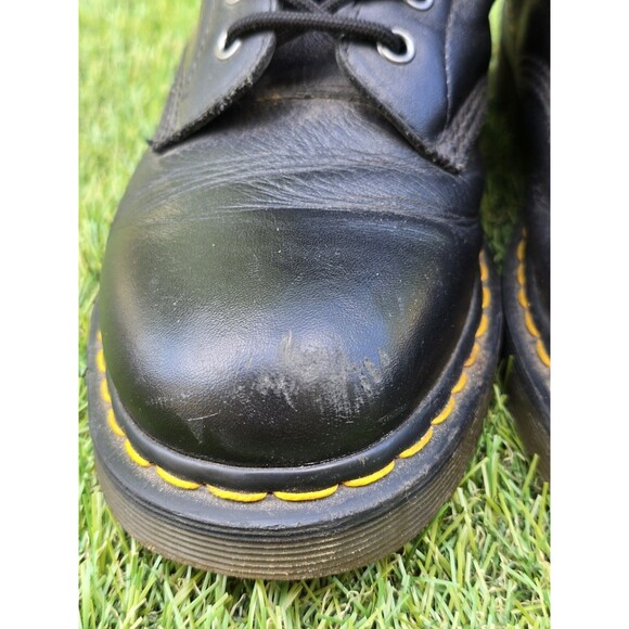 Doc Dr. Martens Zavala Boots Size Mens 8 Women 9 Black Leather Combat Boot - Picture 5 of 15